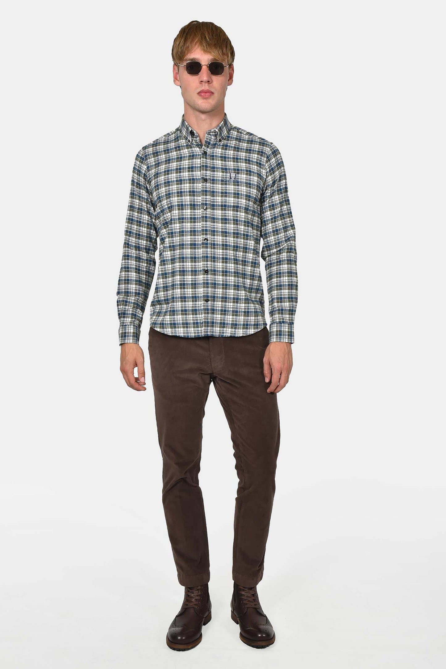 ανδρικό-καρό-πουκάμισο-custom-fit-από-απαλό-βαμβάκι