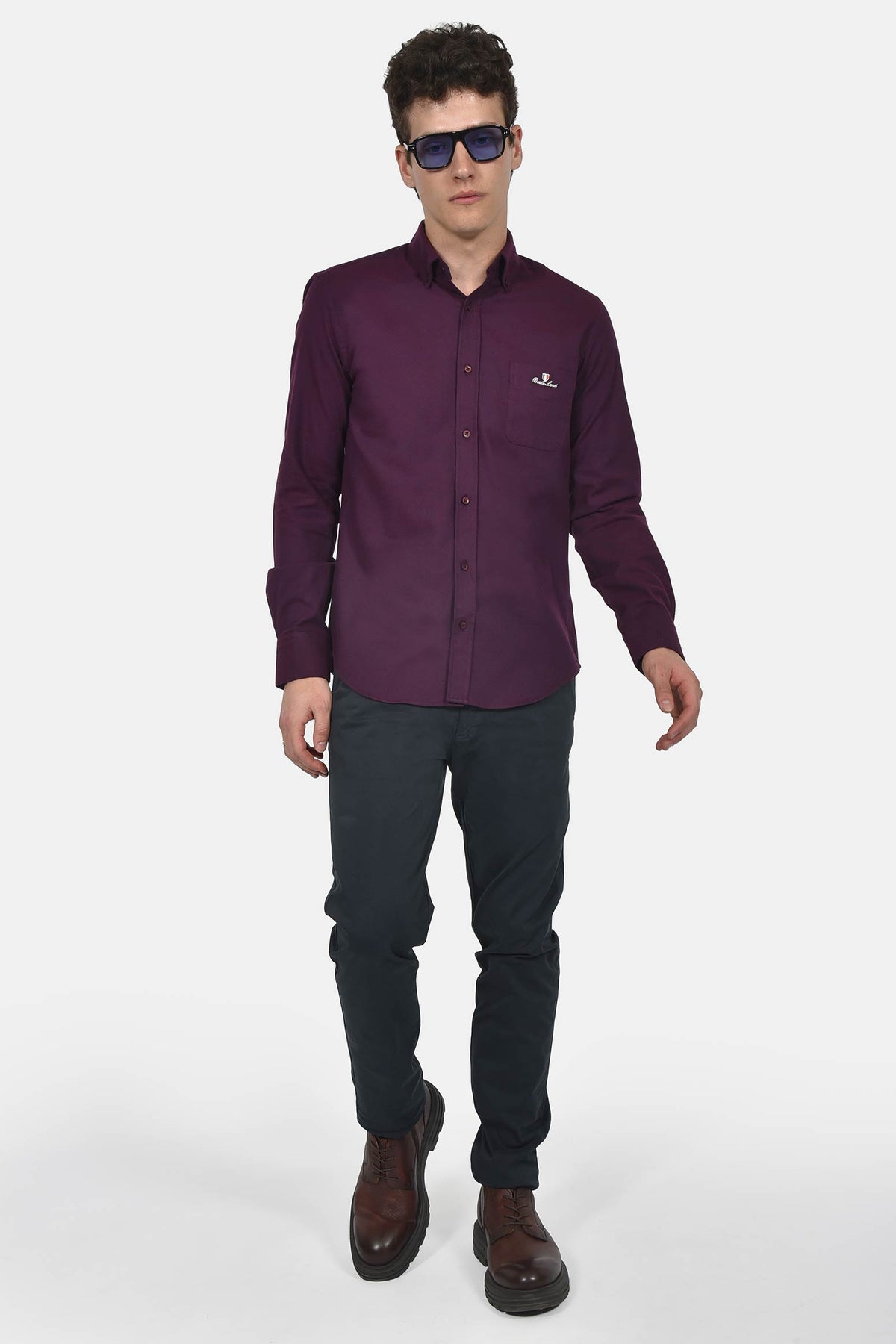 ανδρικό-button-down-πουκάμισο-100%-βαμβάκι-normal-fit-για-καθημερινές-εμφανίσεις