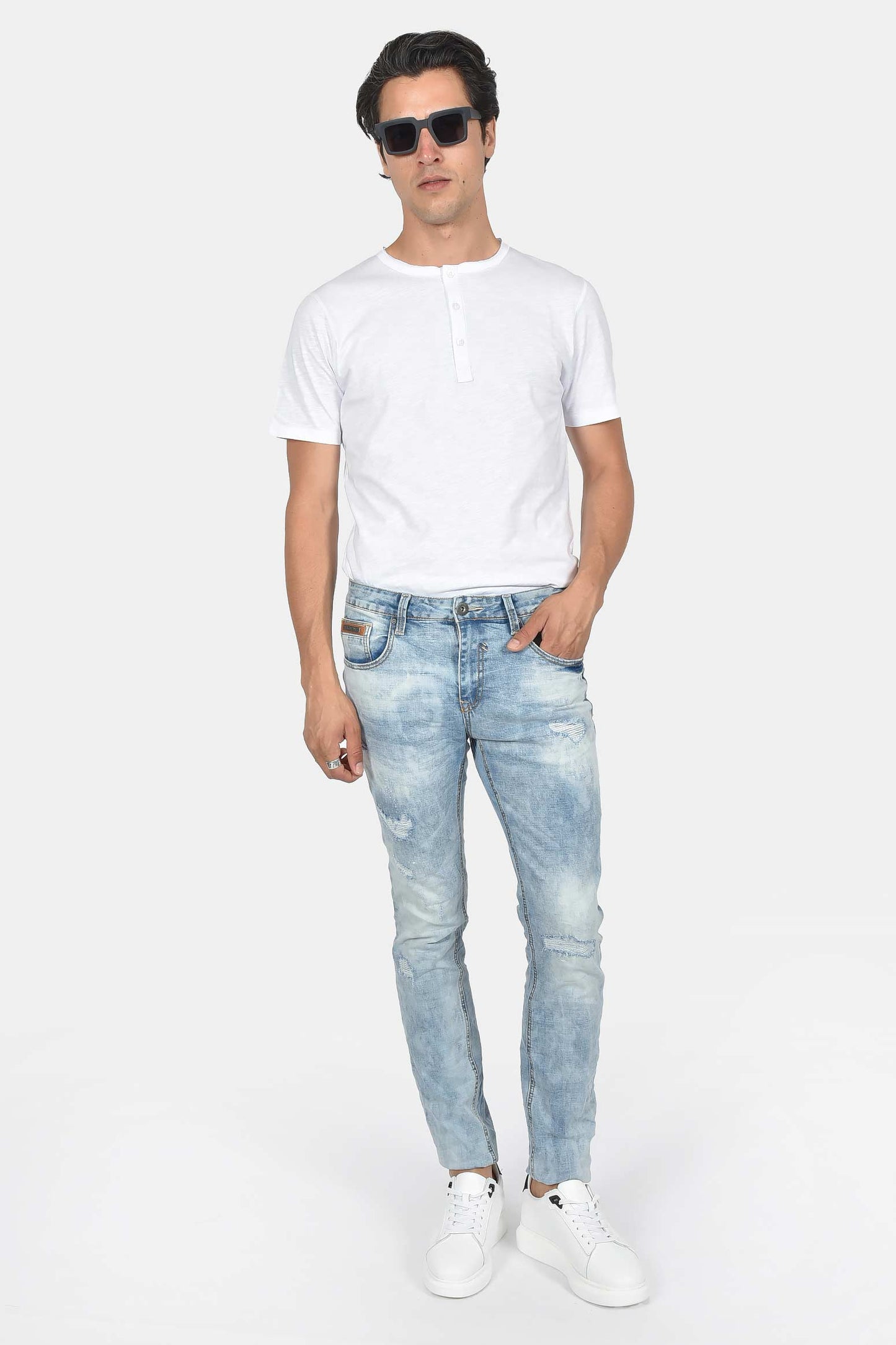 ανδρικό-παντελόνι-τζιν-slim-fit-με-ελαστικότητα-και-φθαρμένες-λεπτομέρειες-denim