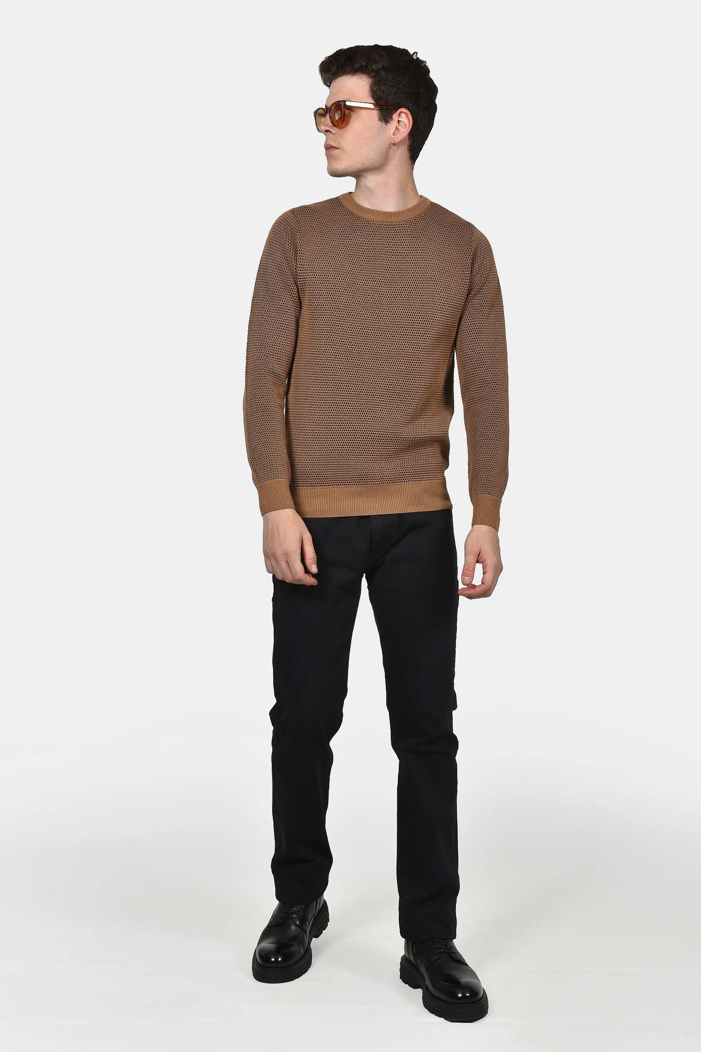 ανδρικό-πουλόβερ-normal-fit-με-ανάγλυφη-πλέξη