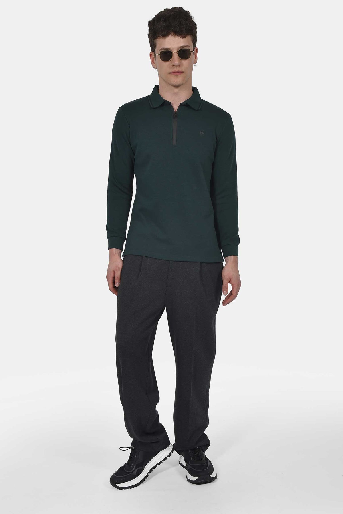 ανδρική-half-zip-μπλούζα-polo-normal-fit-άνετη-&-ευχάριστη-αίσθηση