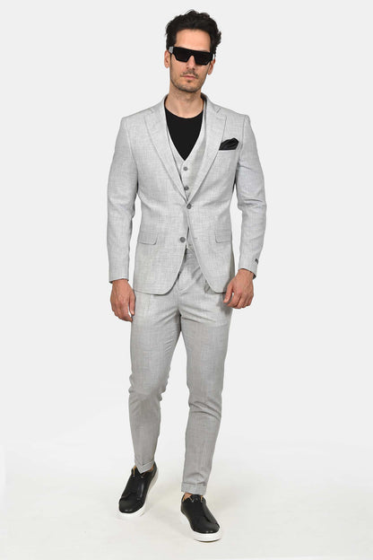 ανδρικό-κοστούμι-με-γιλέκο-slim-fit-classic-line-mix-wool-με-κομψή-tailored-εφαρμογή