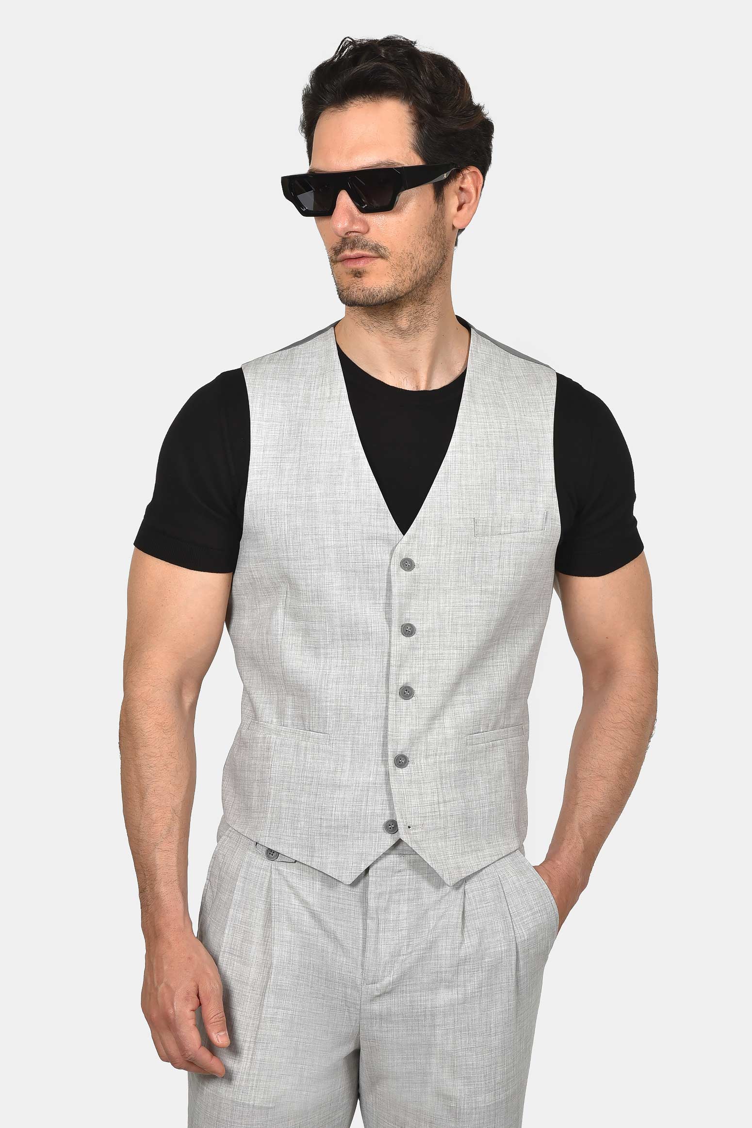 ανδρικό-κοστούμι-με-γιλέκο-slim-fit-classic-line-mix-wool-με-κομψή-tailored-εφαρμογή