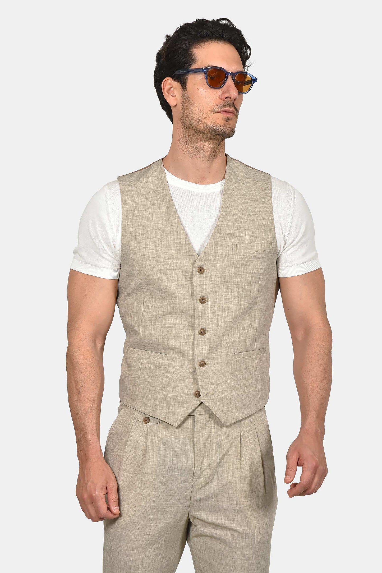 ανδρικό-κοστούμι-με-γιλέκο-slim-fit-classic-line-mix-wool-με-κομψή-tailored-εφαρμογή