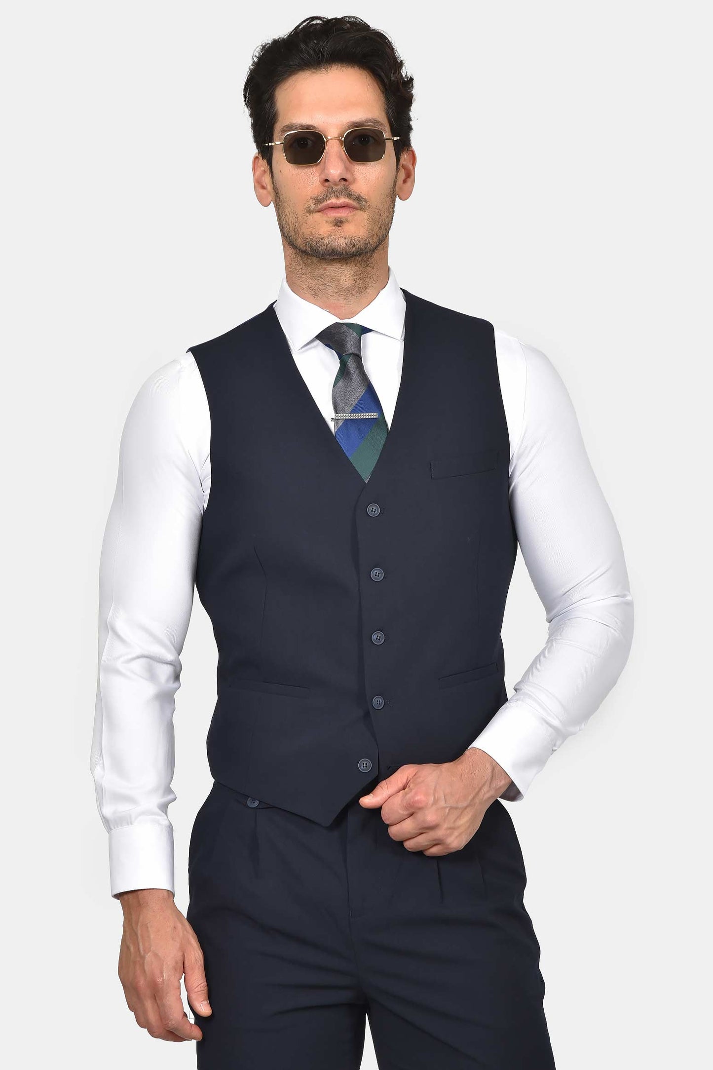 ανδρικό-κοστούμι-με-γιλέκο-slim-fit-classic-line-mix-wool-με-κομψή-tailored-εφαρμογή