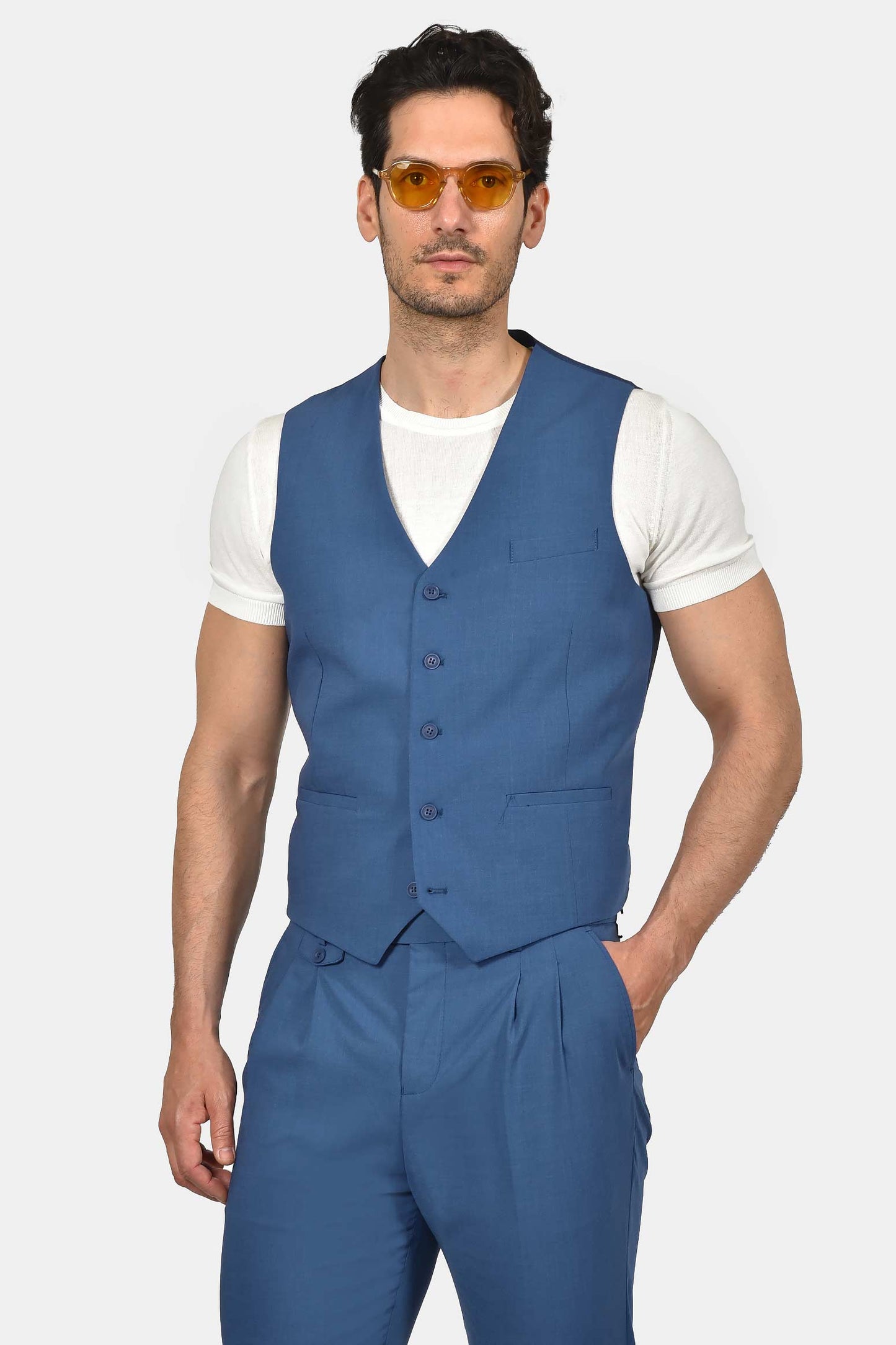 ανδρικό-κοστούμι-με-γιλέκο-slim-fit-classic-line-mix-wool-με-κομψή-tailored-εφαρμογή