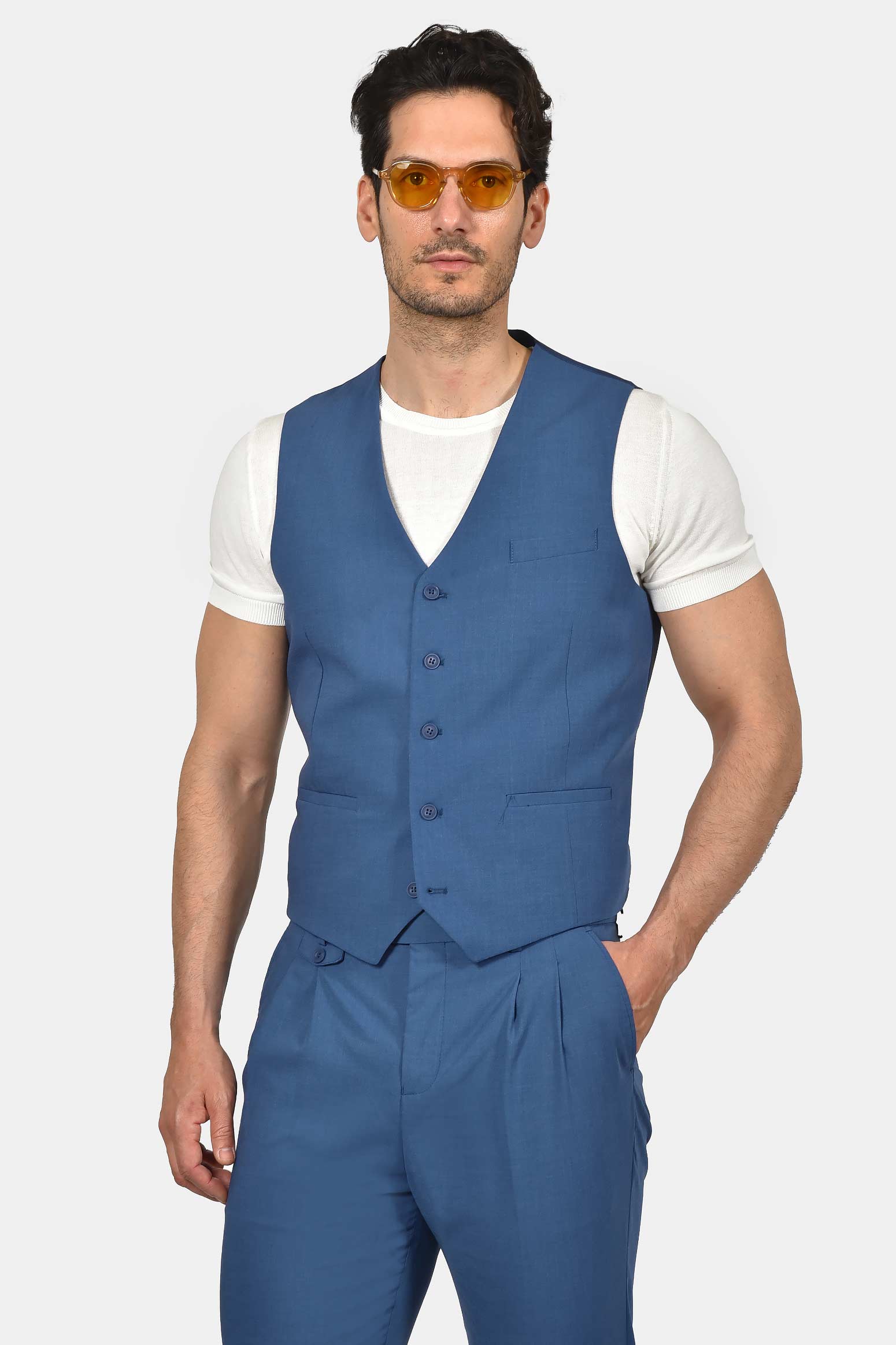 ανδρικό-κοστούμι-με-γιλέκο-slim-fit-classic-line-mix-wool-με-κομψή-tailored-εφαρμογή