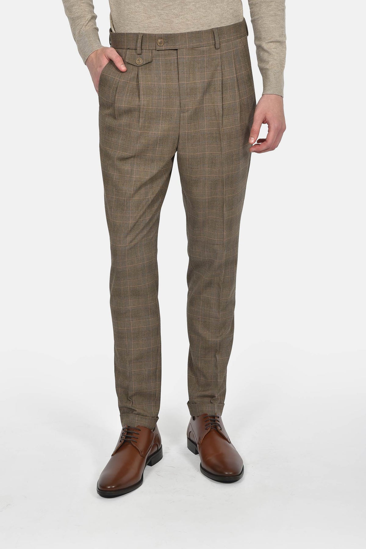 ανδρικό-κοστούμι-με-γιλέκο-slim-fit-με-μαλλί-&-καρό-σχέδιο-για-διαχρονική-κομψότητα