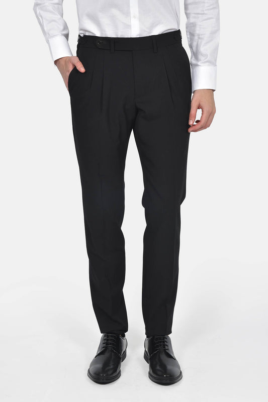 ανδρικό-παντελόνι-με-πιέτα-slim-fit-με-πλαϊνή-αγκράφα-ρύθμισης-για-κομψές-εμφανίσεις