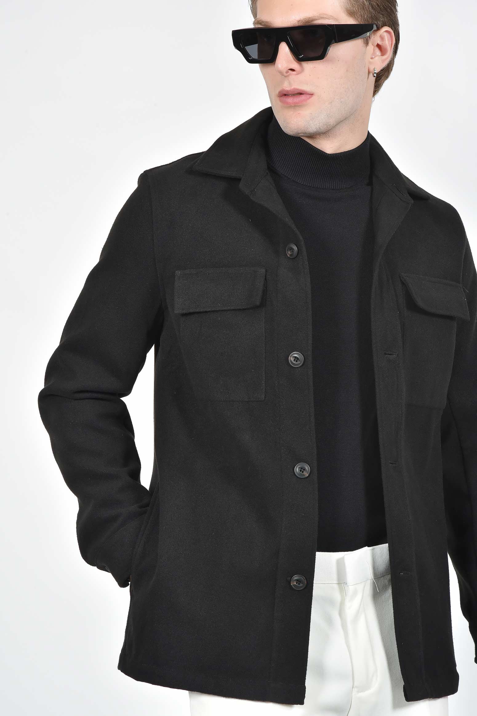 ανδρικό-shacket-normal-fit-με-τσέπες-στο-στήθος