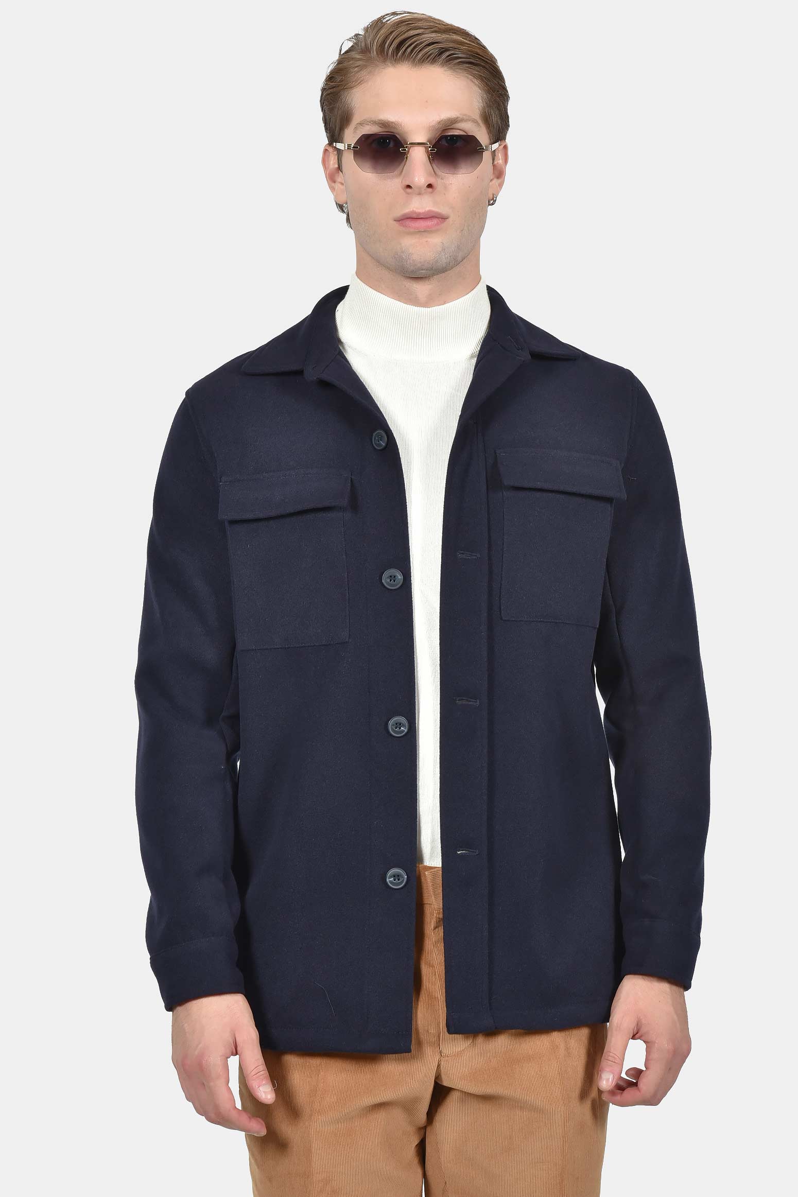 ανδρικό-shacket-normal-fit-με-τσέπες-στο-στήθος