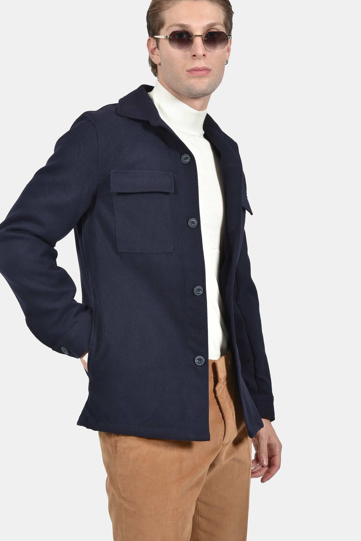 ανδρικό-shacket-normal-fit-με-τσέπες-στο-στήθος