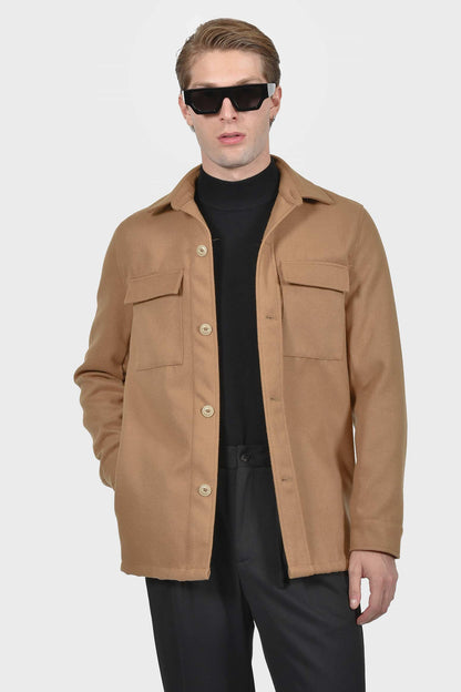 ανδρικό-shacket-normal-fit-με-τσέπες-στο-στήθος