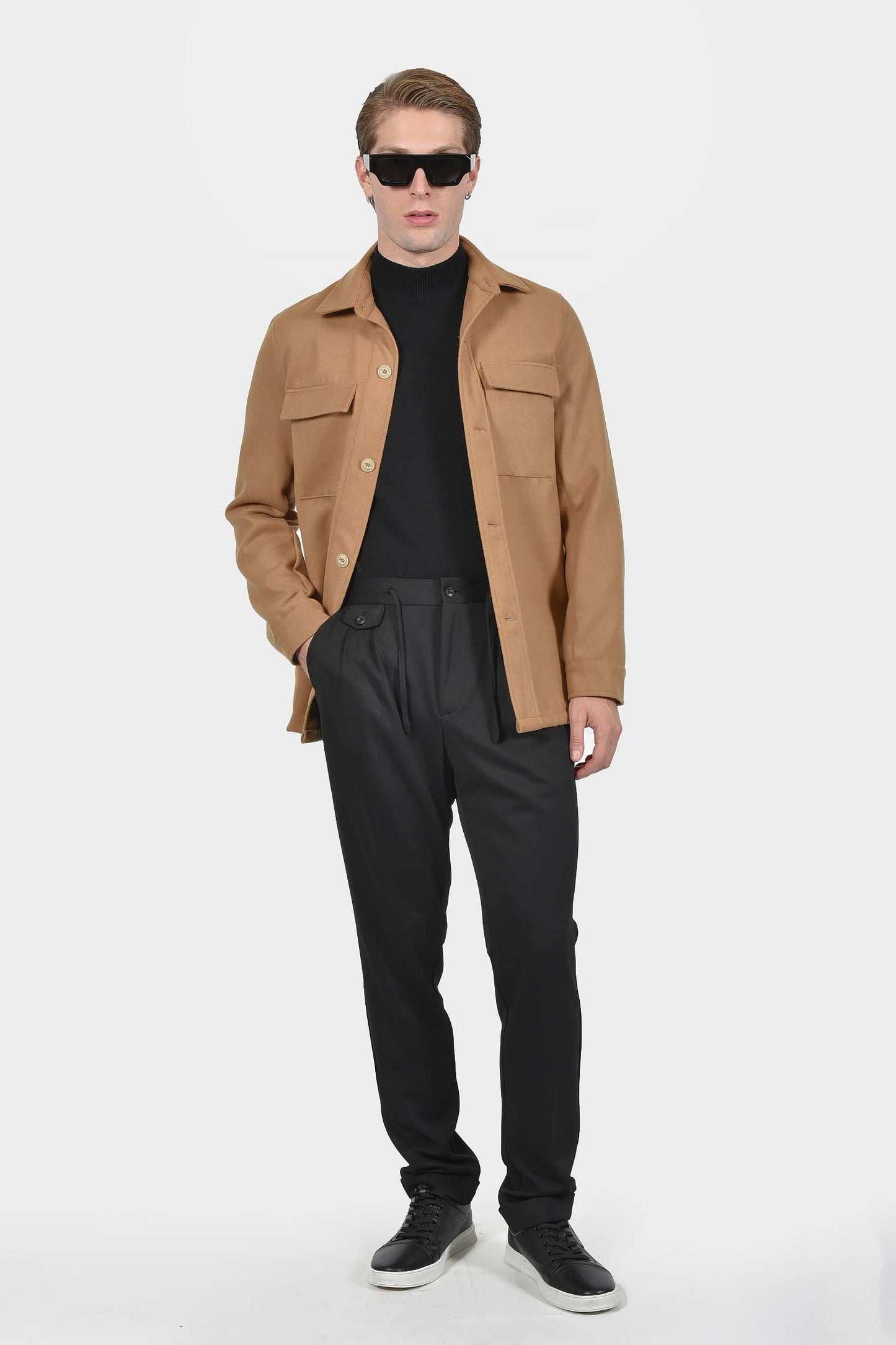 ανδρικό-shacket-normal-fit-με-τσέπες-στο-στήθος