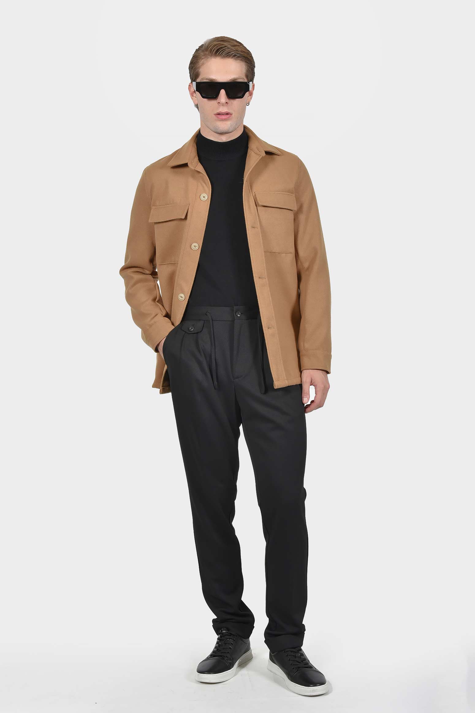 ανδρικό-shacket-normal-fit-με-τσέπες-στο-στήθος