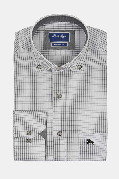 ανδρικό-καρό-πουκάμισο-normal-fit-με-γιακά-button-down-για-κομψές-εμφανίσεις
