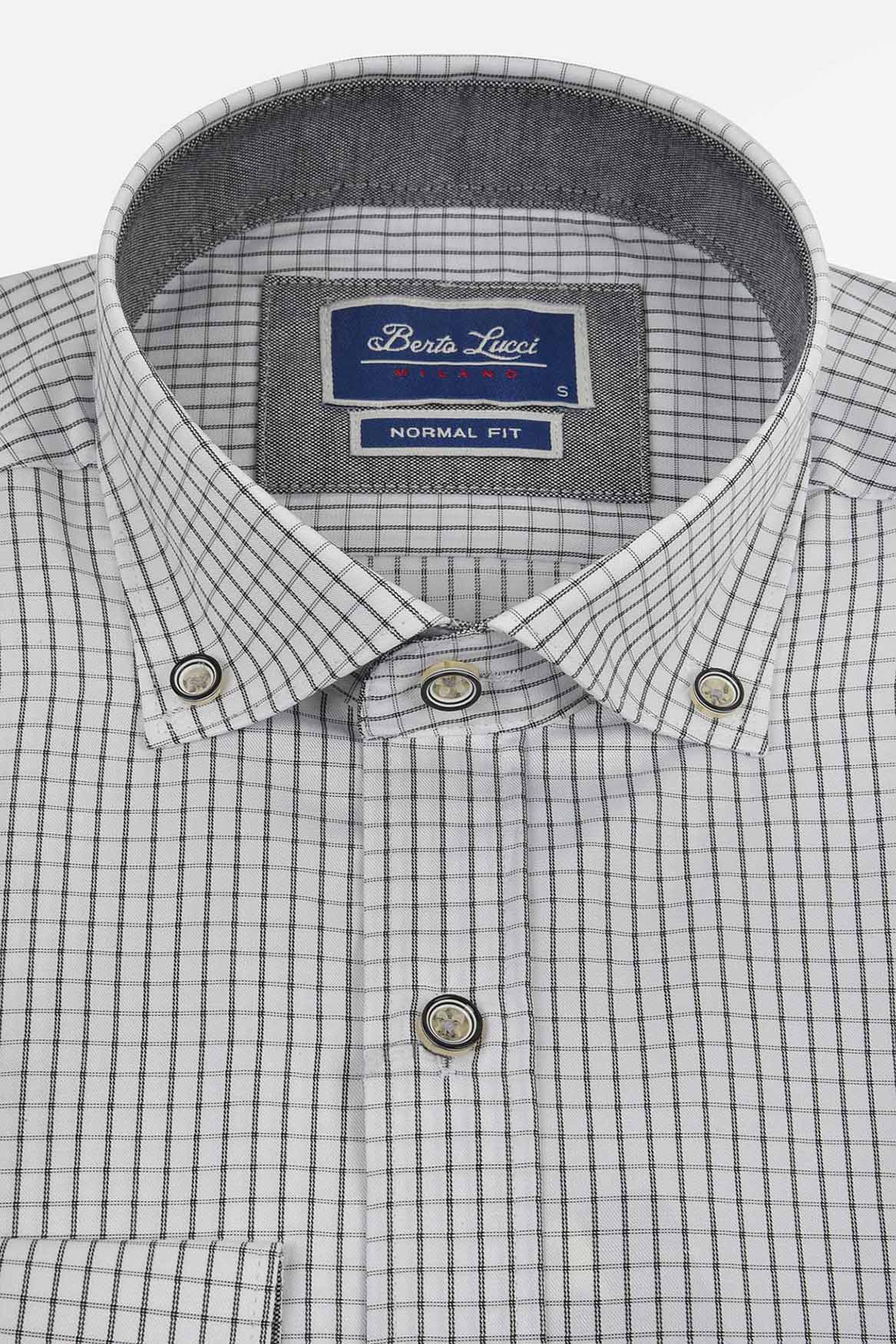 ανδρικό-καρό-πουκάμισο-normal-fit-με-γιακά-button-down-για-κομψές-εμφανίσεις