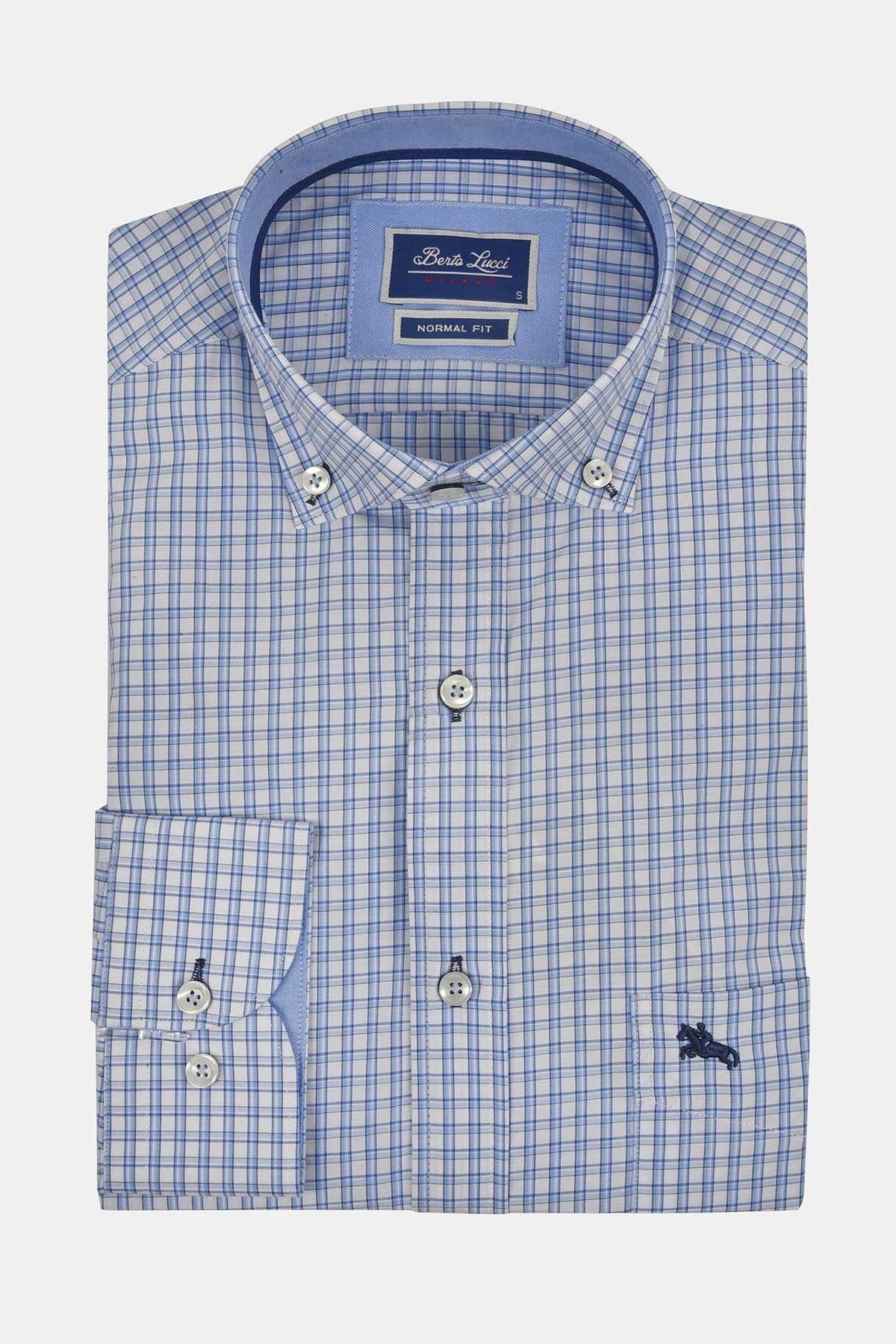 ανδρικό-καρό-πουκάμισο-normal-fit-με-button-down-γιακά-&-contrast-φόδρα
