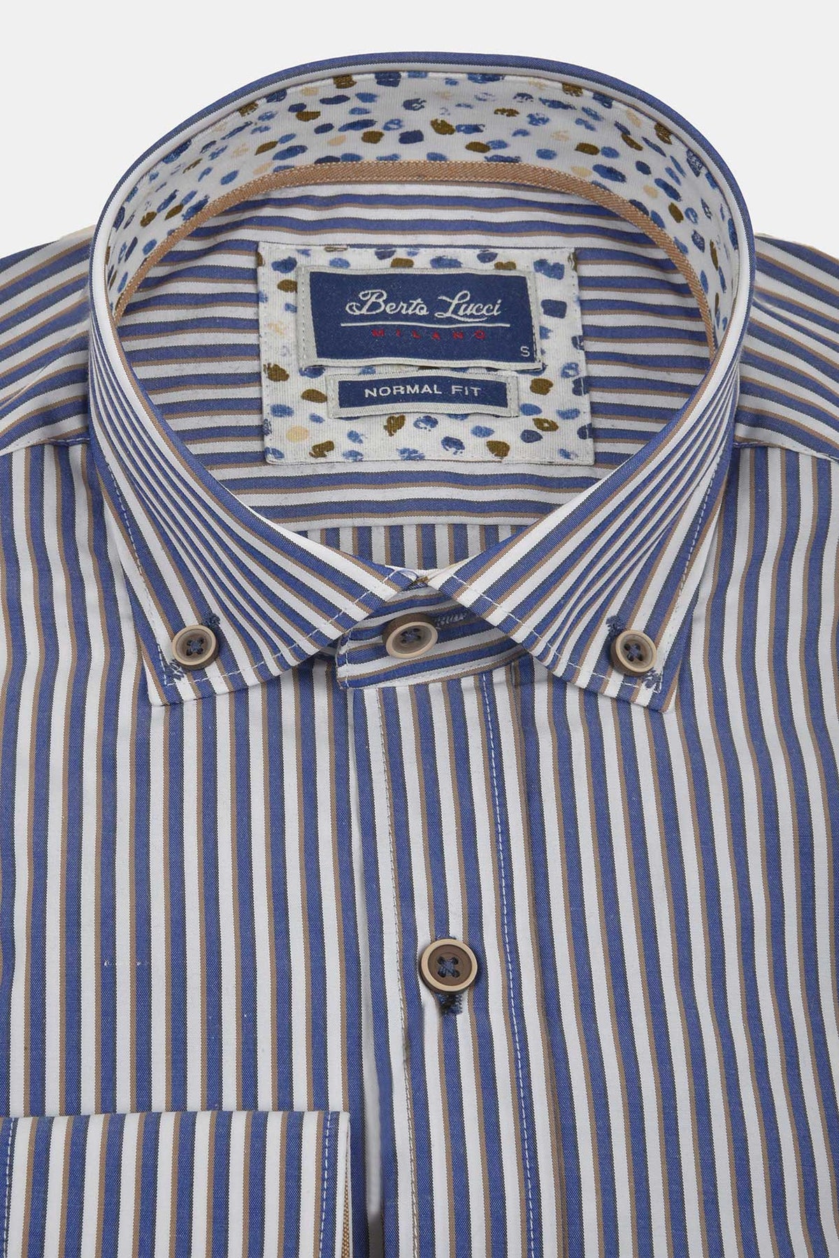 ανδρικό-ριγέ-πουκάμισο-normal-fit-με-button-down-γιακά-&-εμπριμέ-λεπτομέρεια-στο-εσωτερικό