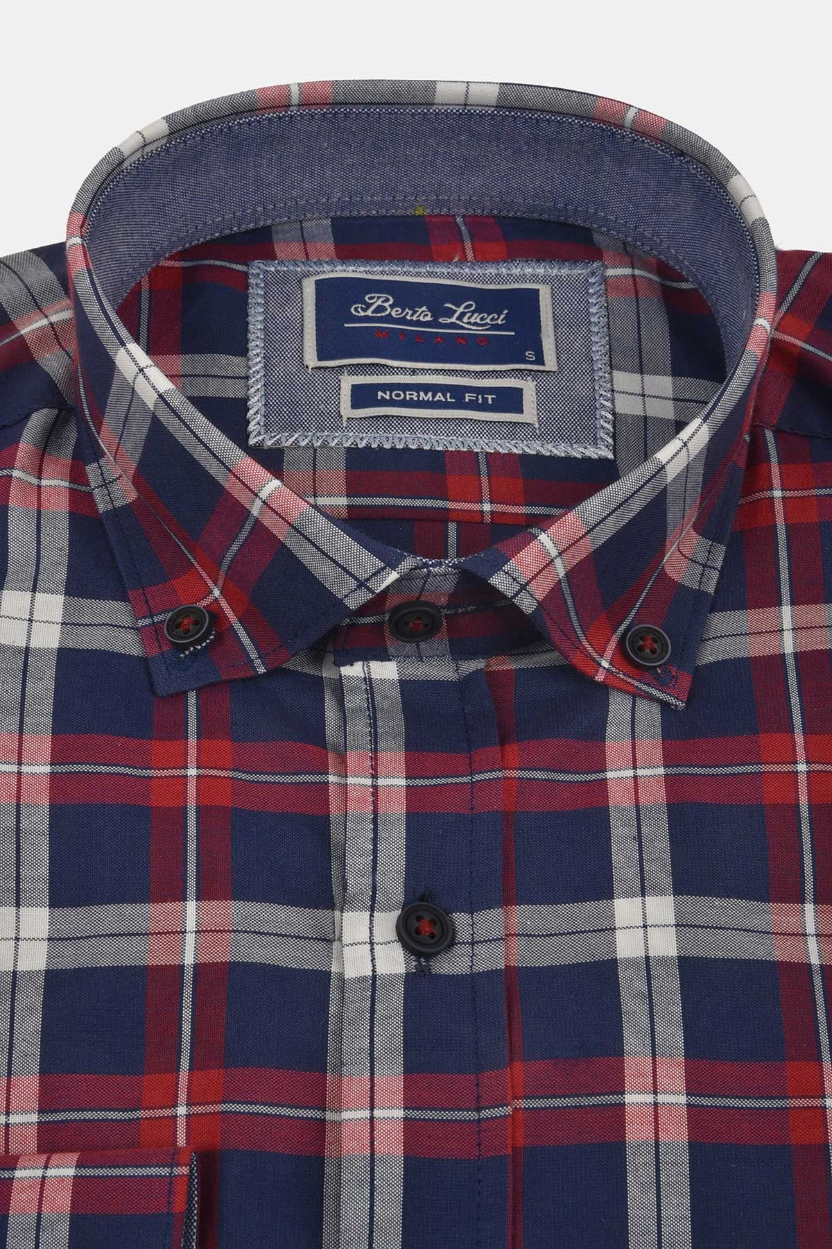 ανδρικό-καρό-πουκάμισο-normal-fit-με-button-down-γιακά-μεγάλο-καρό-μοτίβο-&-τσέπη