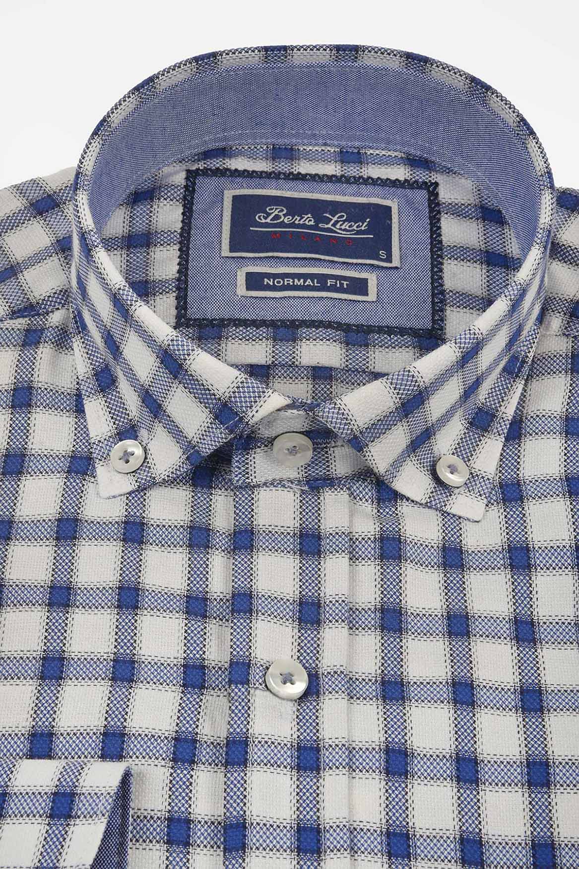 ανδρικό-καρό-πουκάμισο-normal-fit-με-button-down-γιακά-για-casual-στυλ