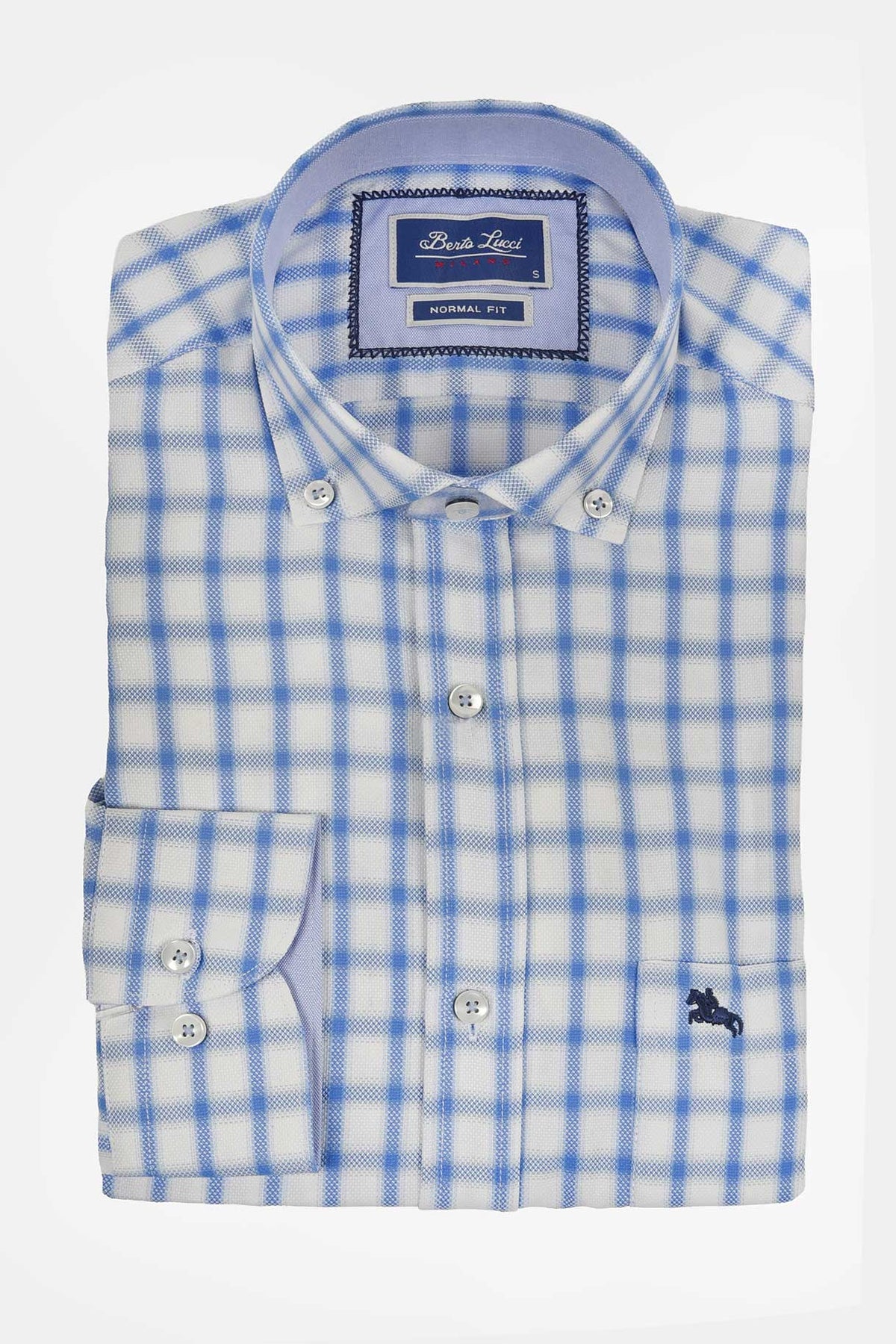 ανδρικό-καρό-πουκάμισο-normal-fit-με-button-down-γιακά-για-casual-στυλ