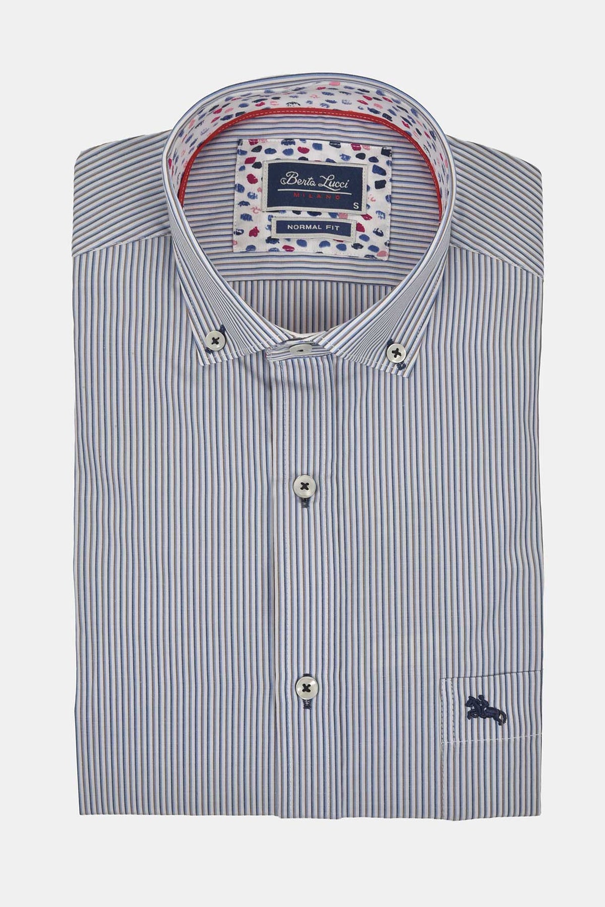 ανδρικό-ριγέ-πουκάμισο-100%-βαμβάκι-normal-fit-με-button-down-γιακά-&-εμπριμέ-πινελιά-στο-εσωτερικό