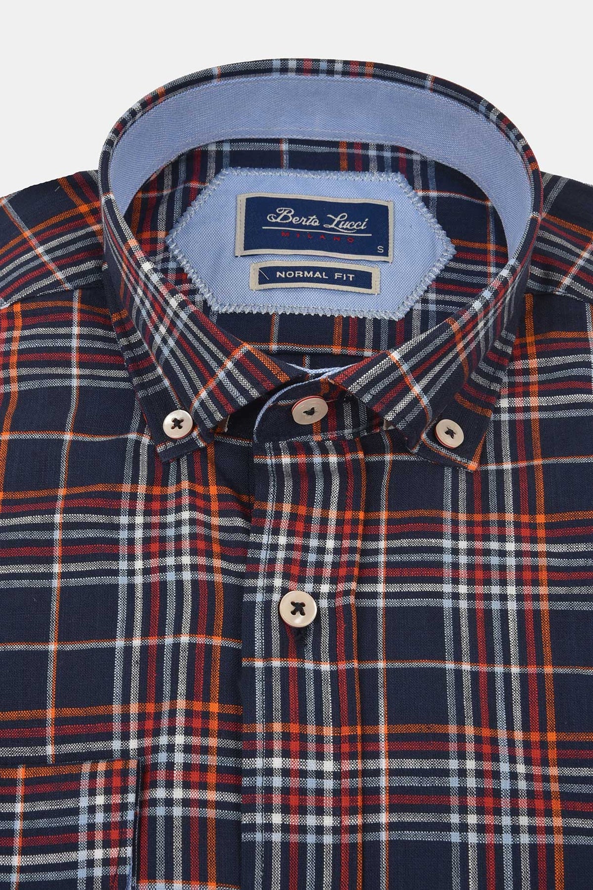 ανδρικό-καρό-πουκάμισο-100%-βαμβάκι-normal-fit-με-button-down-γιακά-για-άνετο-casual-look