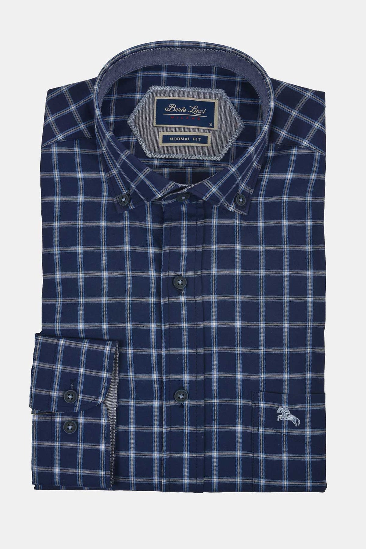 ανδρικό-καρό-πουκάμισο-normal-fit-με-γιακά-button-down-που-φοριέται-εύκολα