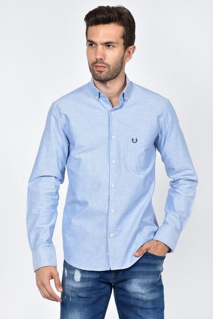 ανδρικό-button-down-oxford-πουκάμισο-100%-βαμβάκι