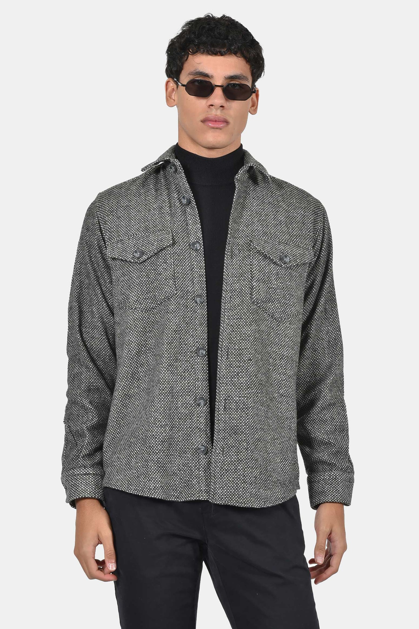 ανδρικό-overshirt-normal-fit-με-ύφανση-ψαροκόκκαλο