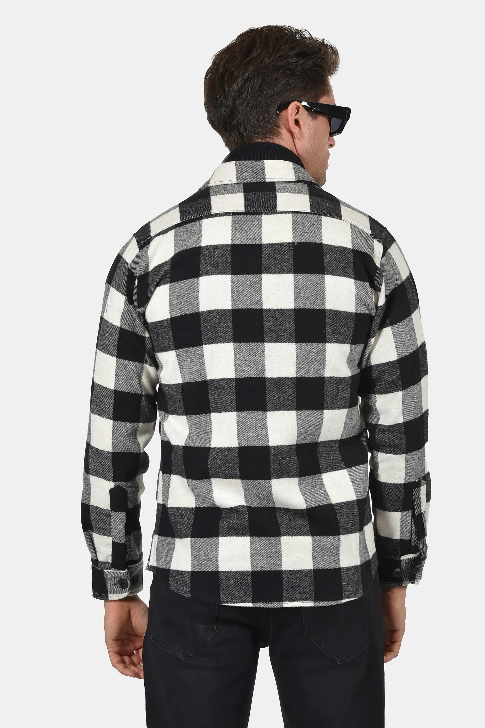 ανδρικό-overshirt-πουκάμισο-με-καρό-σχέδιο-σε-κανονική-γραμμή