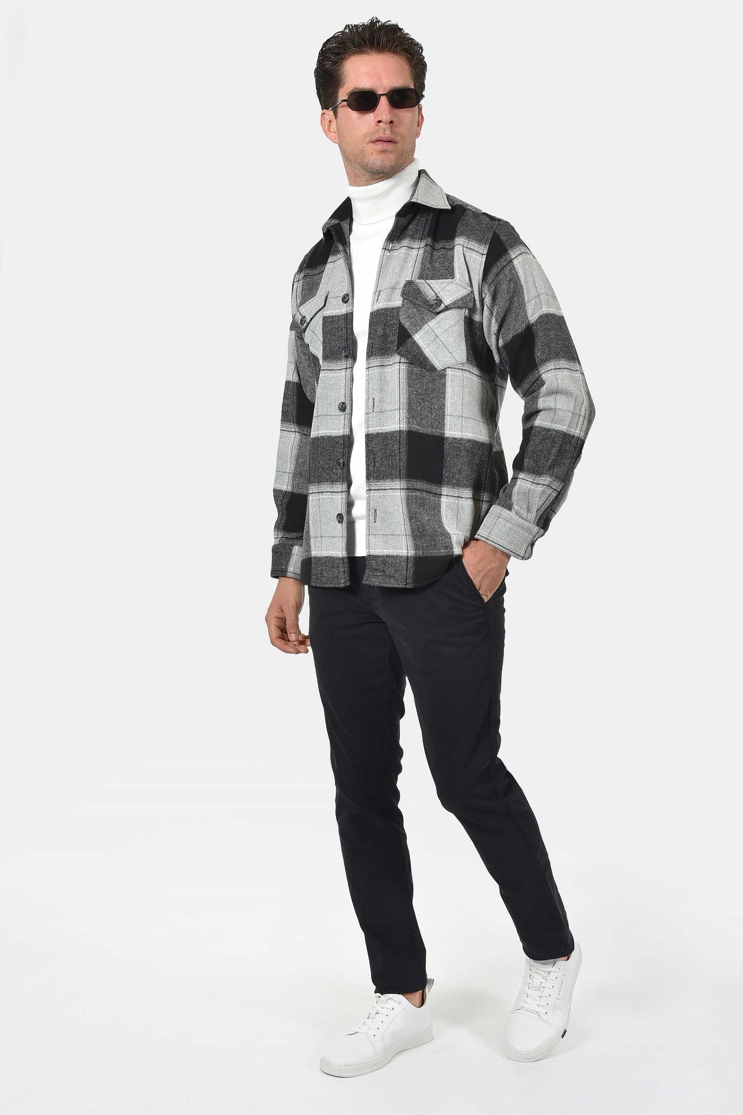 ανδρικό-overshirt-normal-fit-με-μεγάλο-καρό