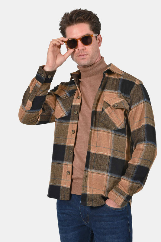 ανδρικό-overshirt-normal-fit-με-μεγάλο-καρό