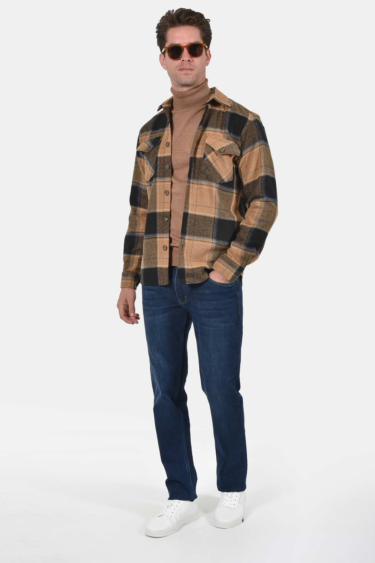 ανδρικό-overshirt-normal-fit-με-μεγάλο-καρό