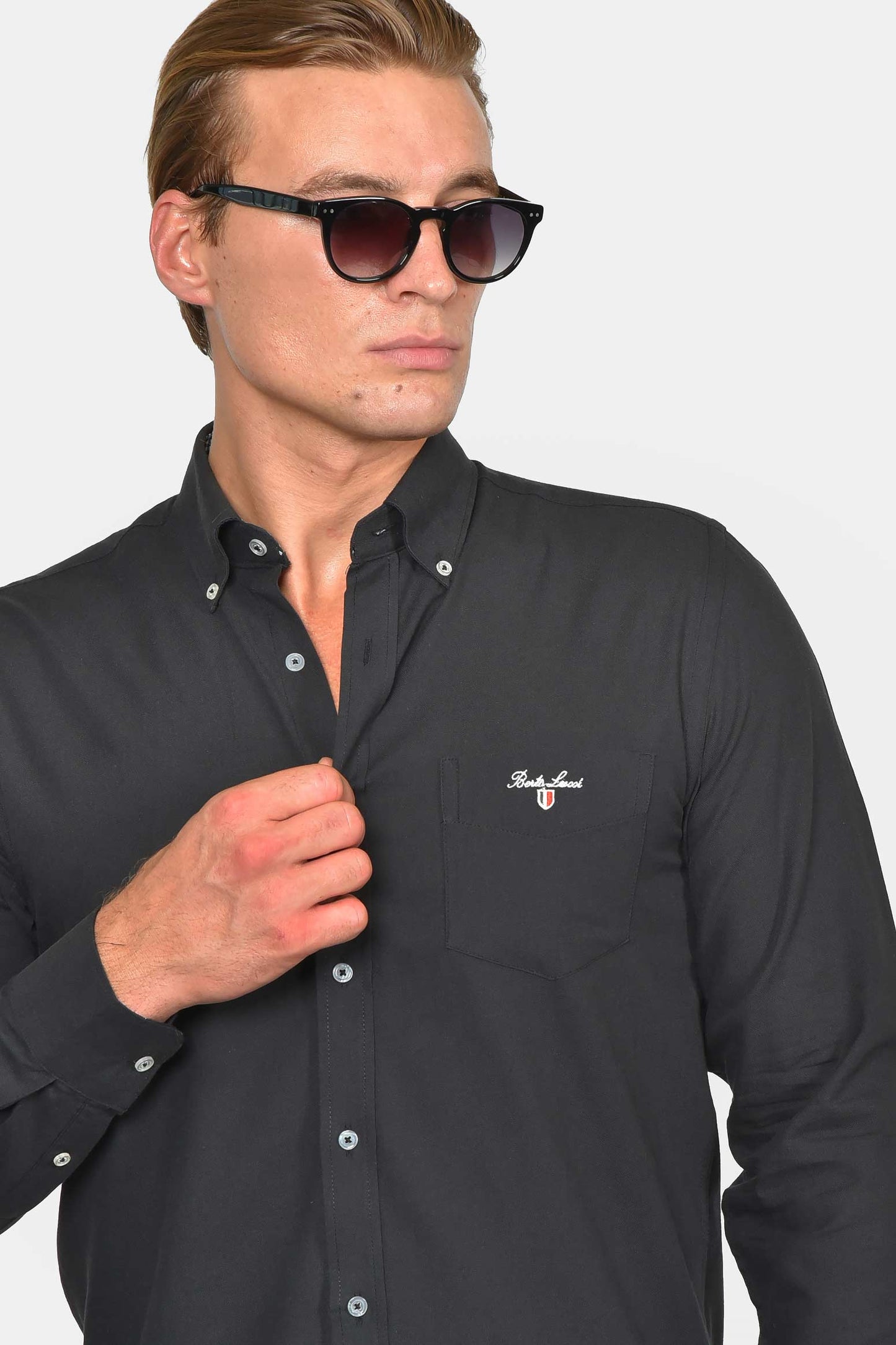 ανδρικό-button-down-πουκάμισο-normal-fit-100%-βαμβάκι-&-all-day-άνεση