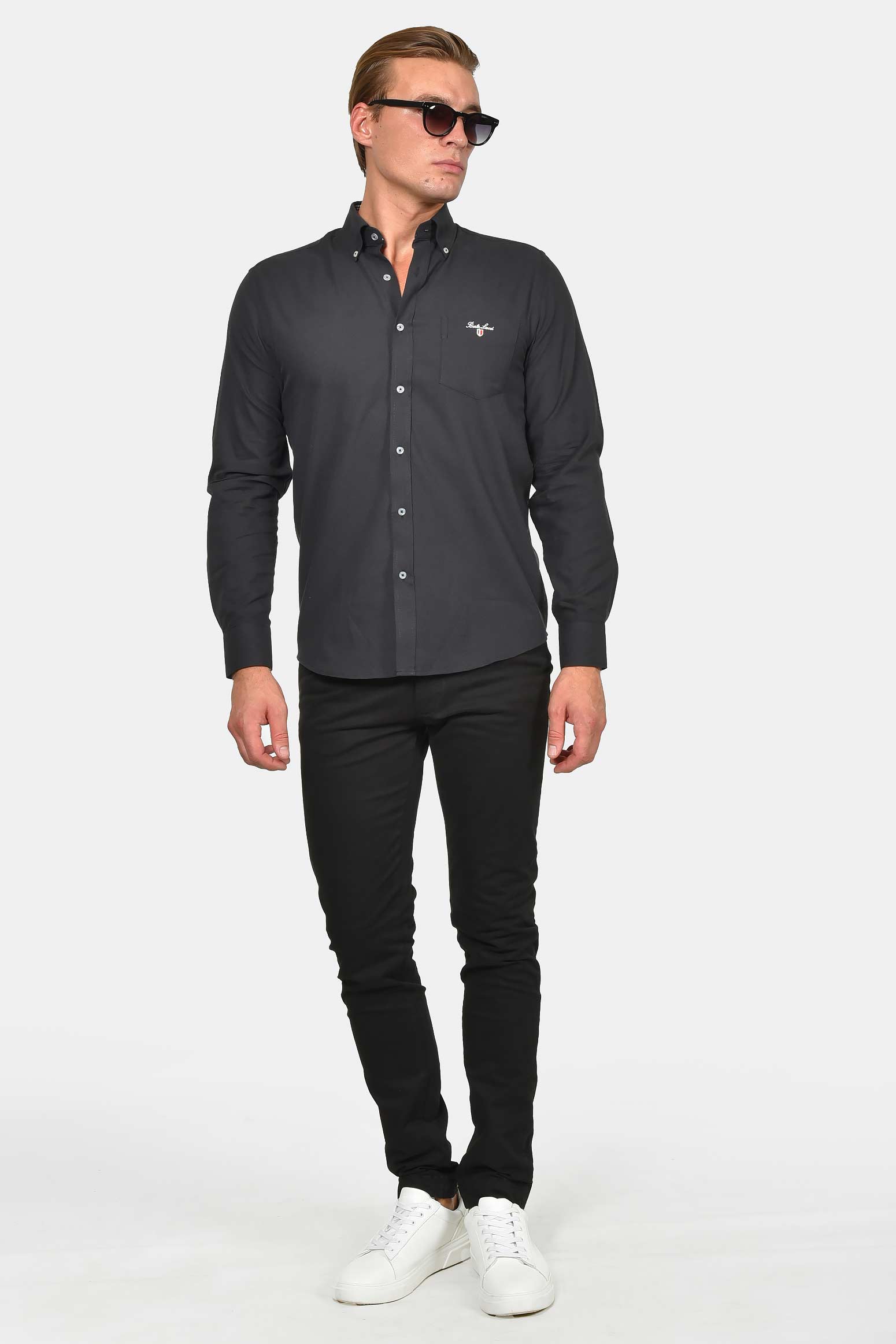 ανδρικό-button-down-πουκάμισο-normal-fit-100%-βαμβάκι-&-all-day-άνεση