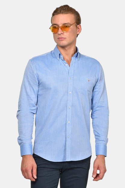ανδρικό-button-down-πουκάμισο-normal-fit-100%-βαμβάκι-&-all-day-άνεση