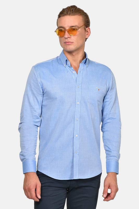 ανδρικό-button-down-πουκάμισο-normal-fit-100%-βαμβάκι-&-all-day-άνεση
