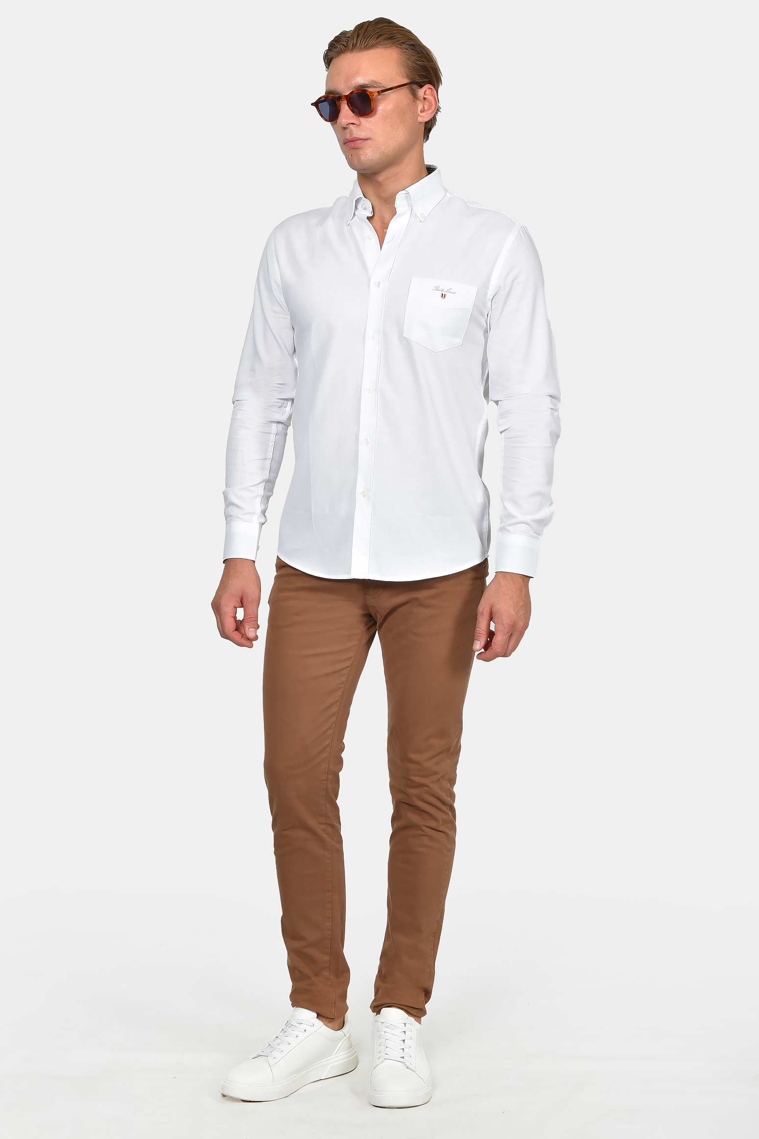 ανδρικό-button-down-πουκάμισο-normal-fit-100%-βαμβάκι-&-all-day-άνεση