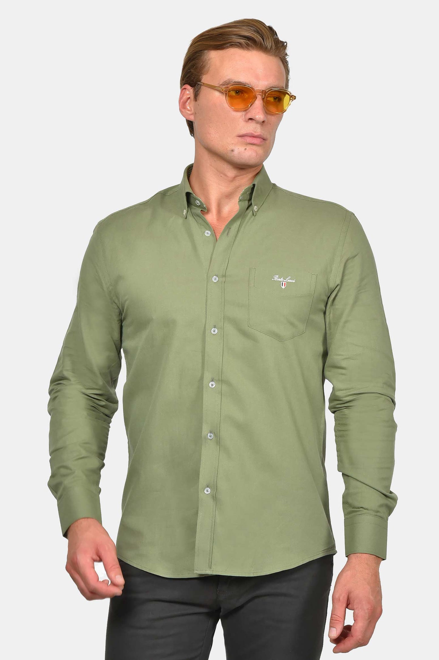 ανδρικό-button-down-πουκάμισο-normal-fit-100%-βαμβάκι-&-all-day-άνεση