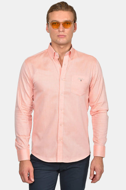 ανδρικό-button-down-πουκάμισο-normal-fit-100%-βαμβάκι-&-all-day-άνεση