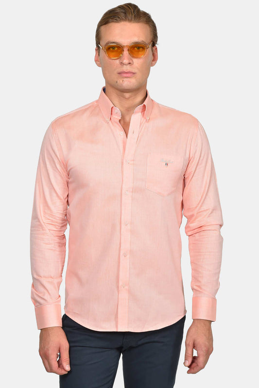 ανδρικό-button-down-πουκάμισο-normal-fit-100%-βαμβάκι-&-all-day-άνεση