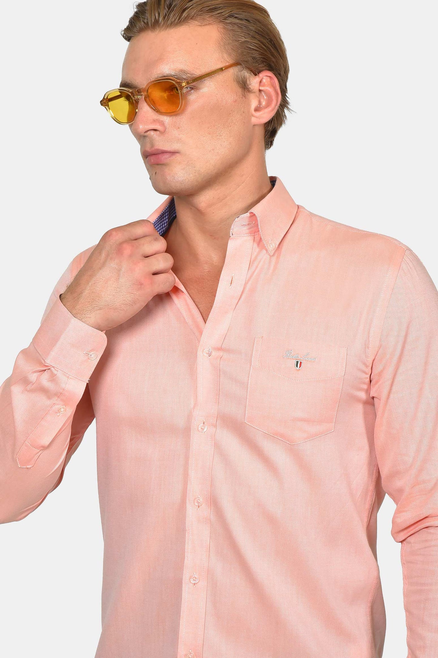 ανδρικό-button-down-πουκάμισο-normal-fit-100%-βαμβάκι-&-all-day-άνεση