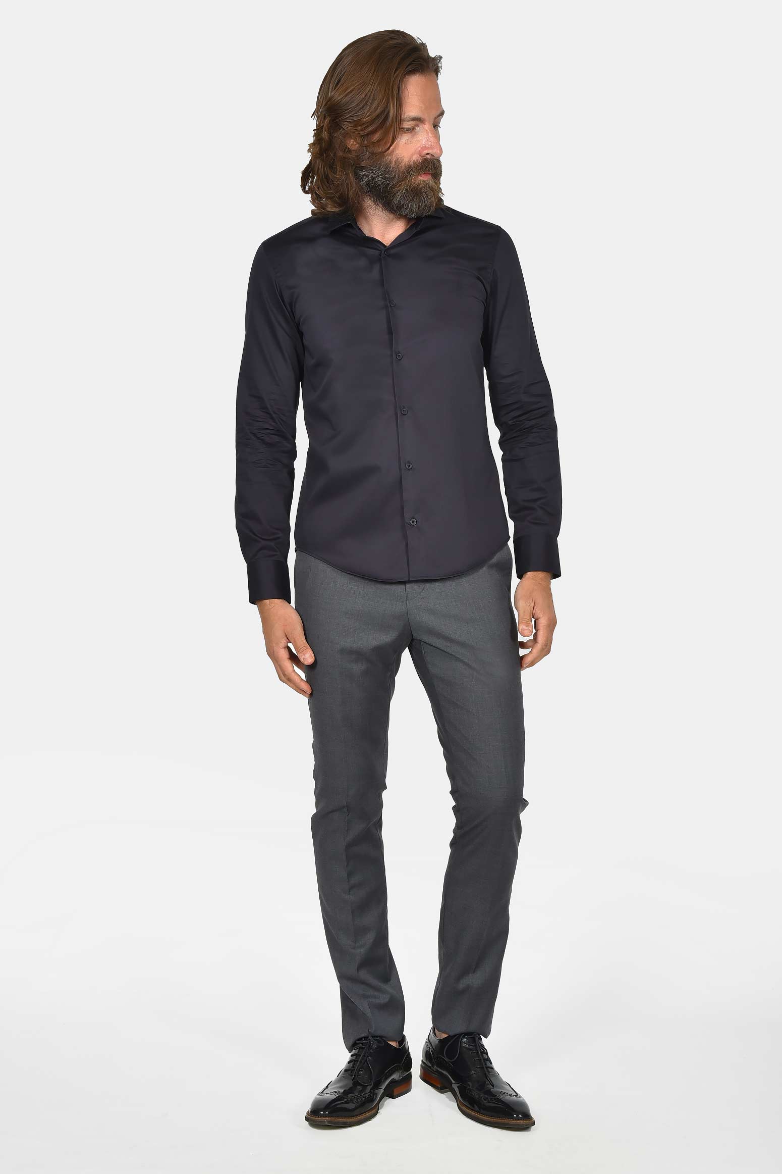 ανδρικό-μονόχρωμο-επίσημο-πουκάμισο-100%-βαμβάκι