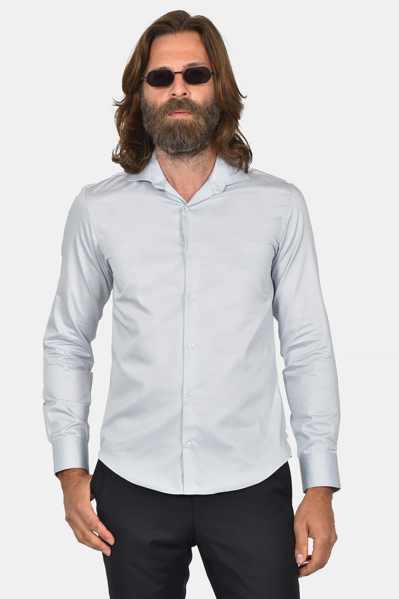 ανδρικό-μονόχρωμο-επίσημο-πουκάμισο-100%-βαμβάκι