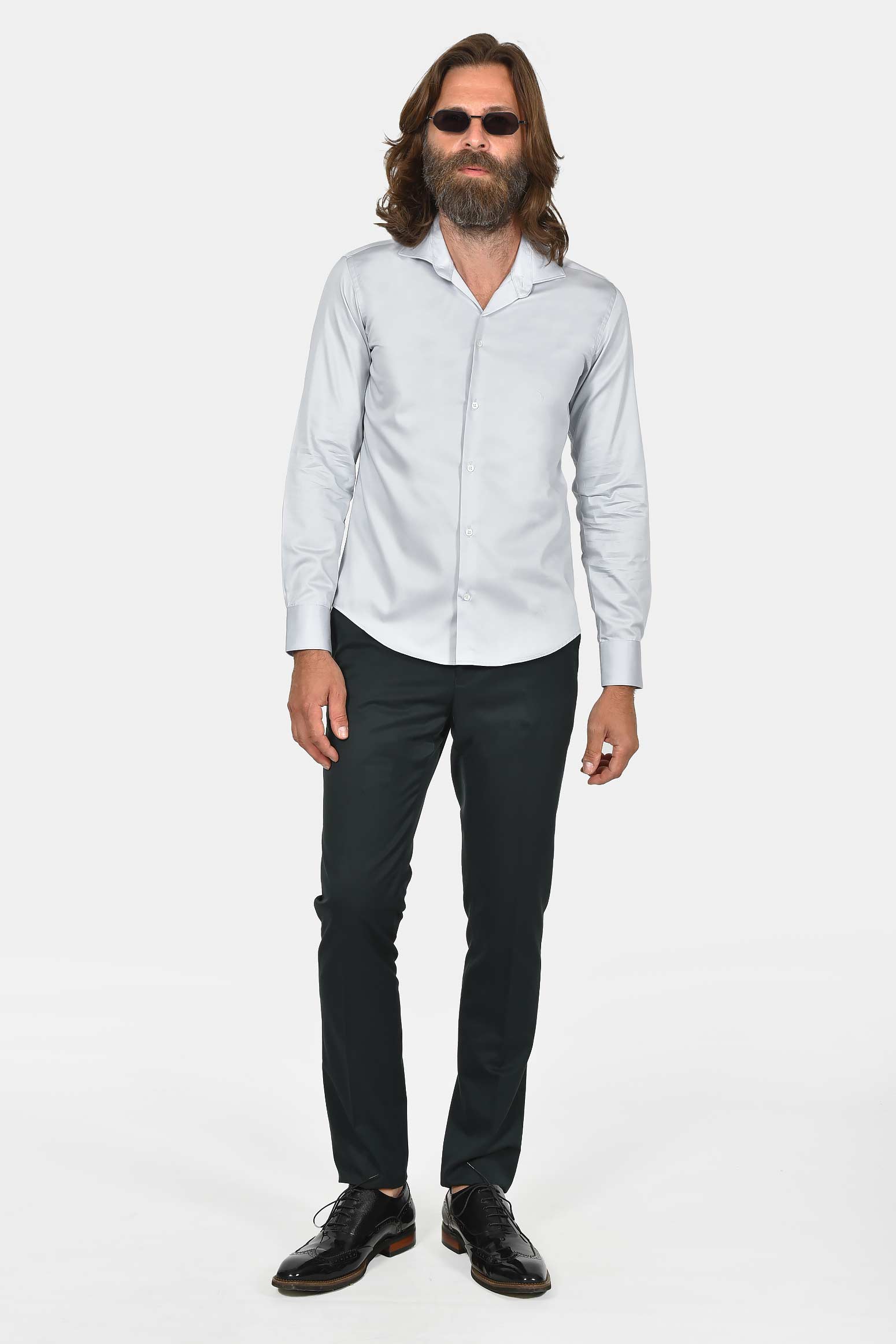 ανδρικό-μονόχρωμο-επίσημο-πουκάμισο-100%-βαμβάκι