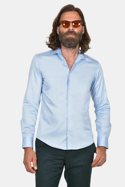 ανδρικό-μονόχρωμο-επίσημο-πουκάμισο-100%-βαμβάκι