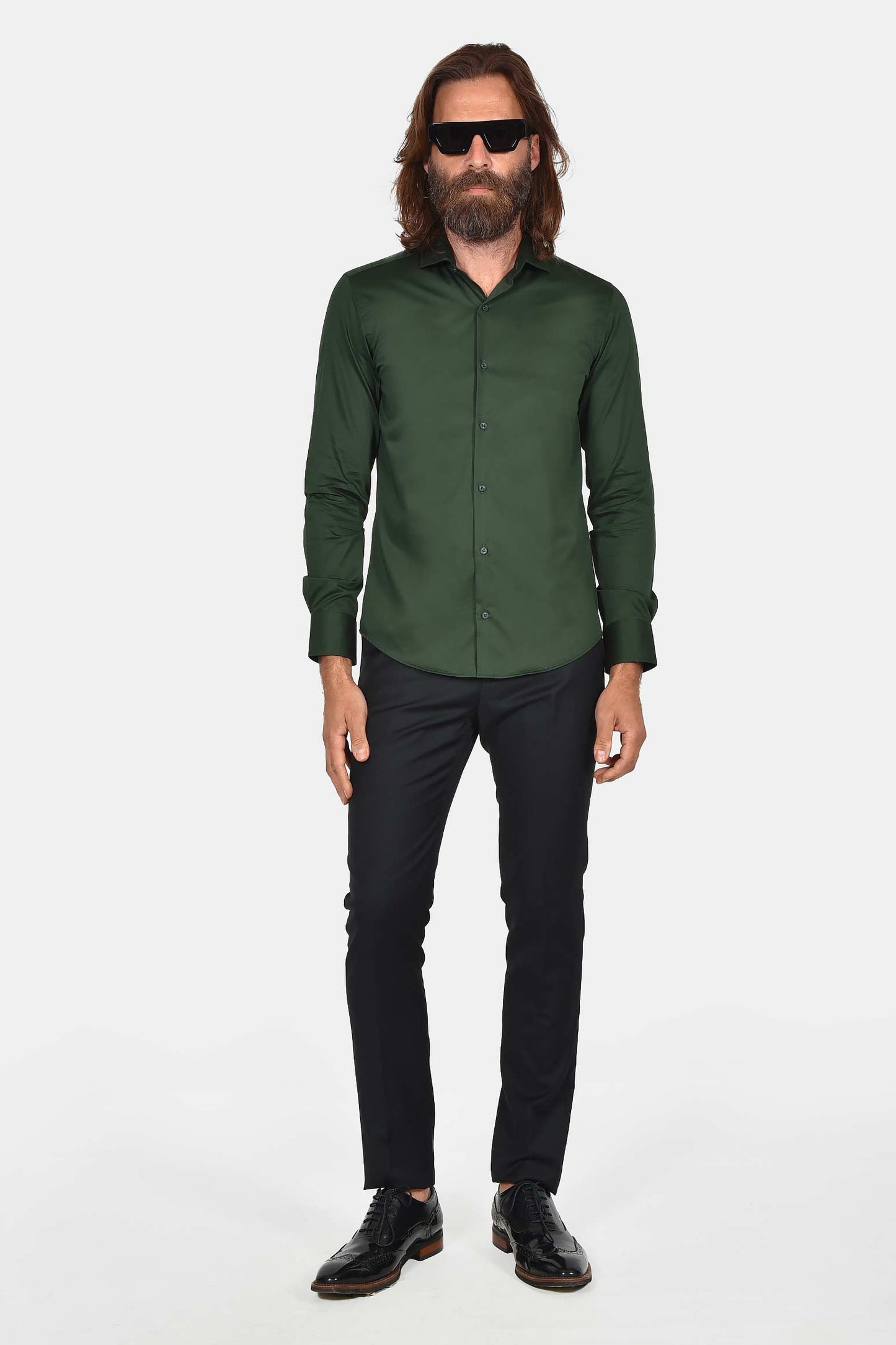 ανδρικό-μονόχρωμο-επίσημο-πουκάμισο-100%-βαμβάκι