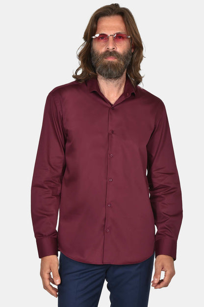 ανδρικό-μονόχρωμο-επίσημο-πουκάμισο-100%-βαμβάκι